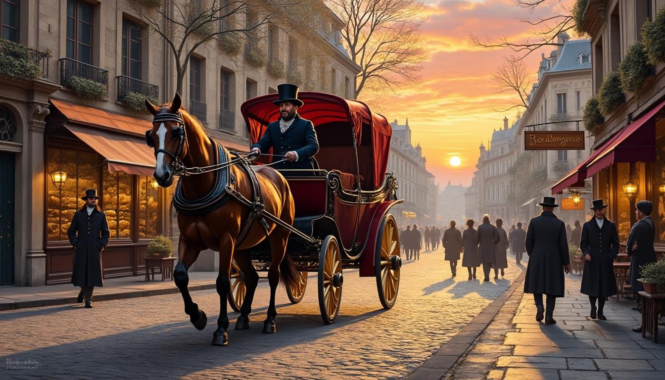 découvrez tout sur la voiture hippomobile, un véhicule tiré par des chevaux, son histoire, son usage et son évolution sur wikipédia.